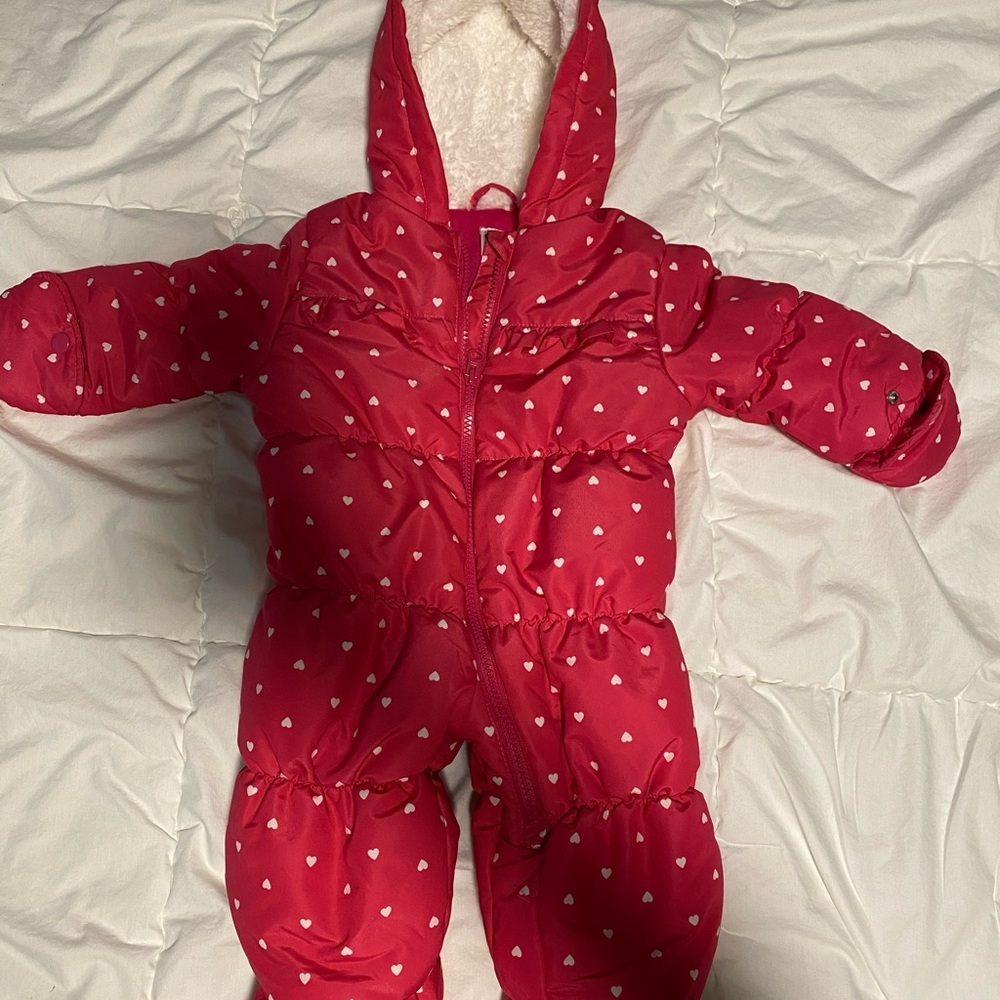 Carter’s girls full body snow suit
